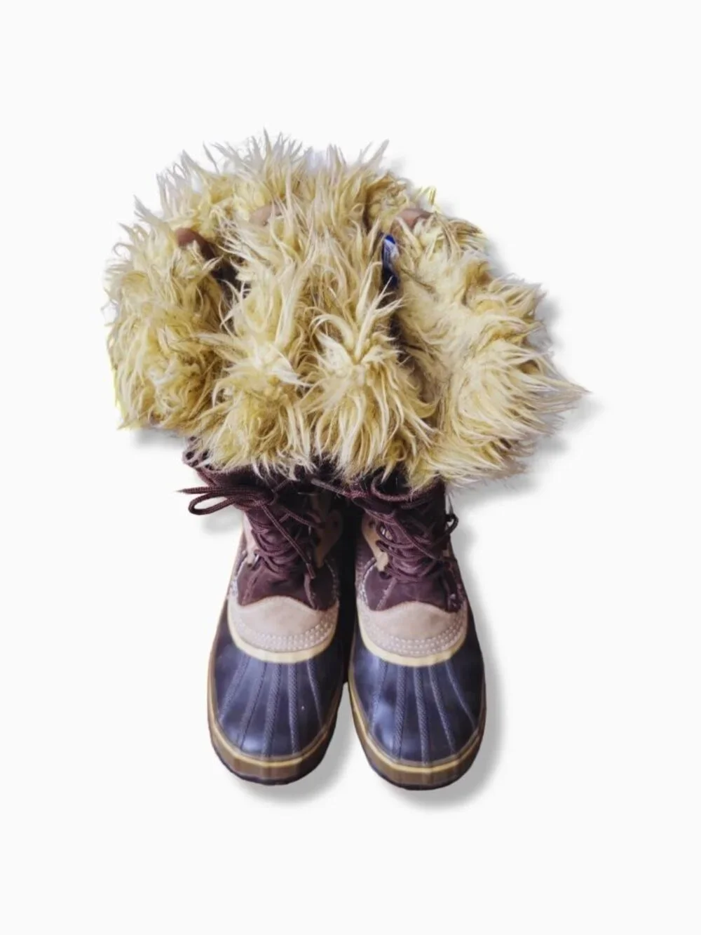 Sorel Joan of Arctic Waterproof Winter Boots Faux Fur Suede Women's Size 9